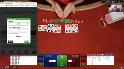 Win Playing Baccarat, CinQue II using 2 Apps on one shoe, only for our members at RigelCastle.com