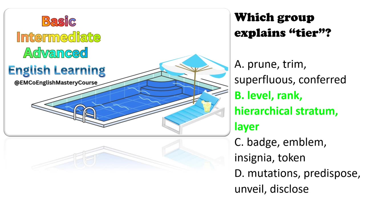 Advanced British English Quiz; Lesson 3, Part 3