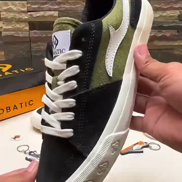 Mobatic Metro One (M1) Black Green Unisex Sneakers - The Ultimate in Unisex Fashion Sneakers!