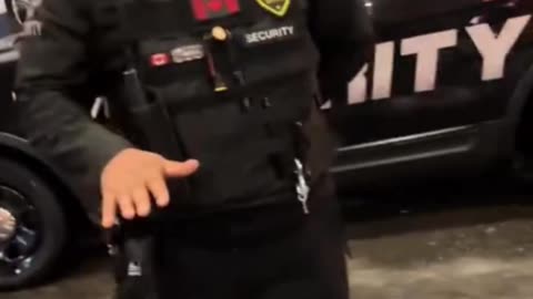 Security Guard Pulls Out Illegal Weapon Against Civilian