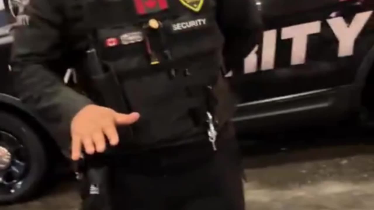 Security Guard Pulls Out Illegal Weapon Against Civilian