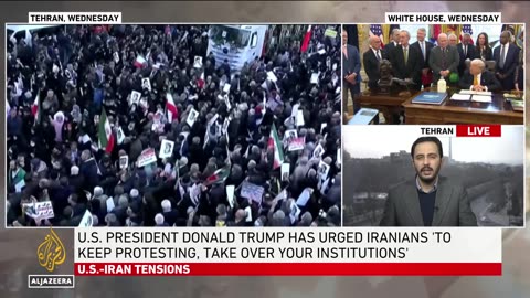 Al Jazeera 1/15 (Qatari State News) US-Iran Tension Lingers amid threats as Tehran Reopens Airspace