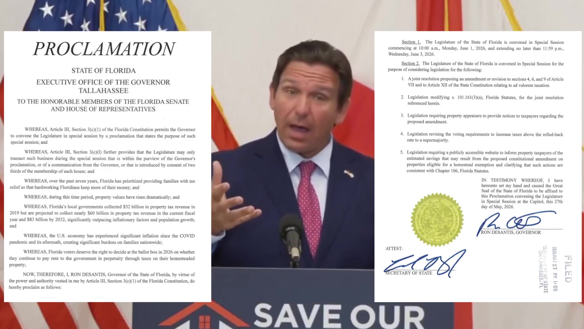 IT’S OFFICIAL: Ron DeSantis Moves To ABOLISH Florida Property Taxes