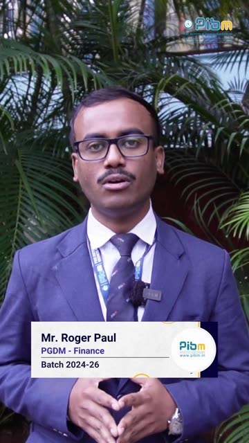 PIBM: Empowering Future Insurance & Finance Professionals - Roger Paul | MBA & PGDM Placements