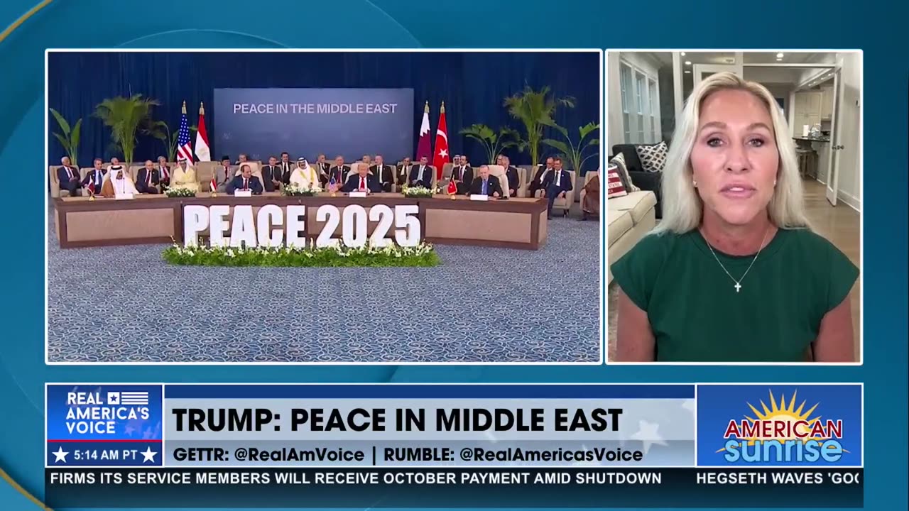 TRUMP: PEACE IN MIDDLE EAST