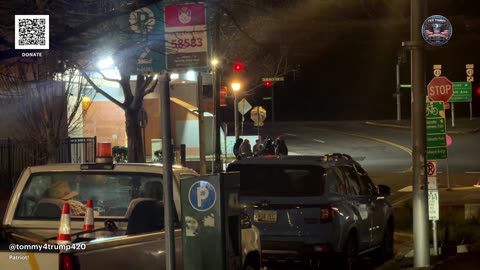 Sexy Santa anti ice protest! The freaks are out tonight! Back at it