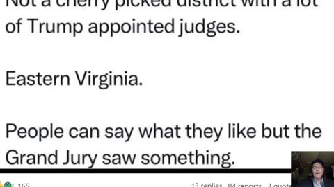 Comey And Very Blue Eastern Virginia - Grand Jury Saw Something -10-1-25