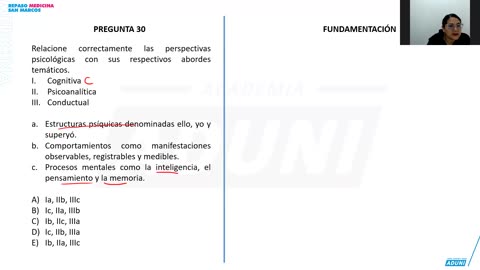 REPASO MEDICINA ADUNI 2026 - 1 | Semana 06 | Cívica | Psicología S2 | Química