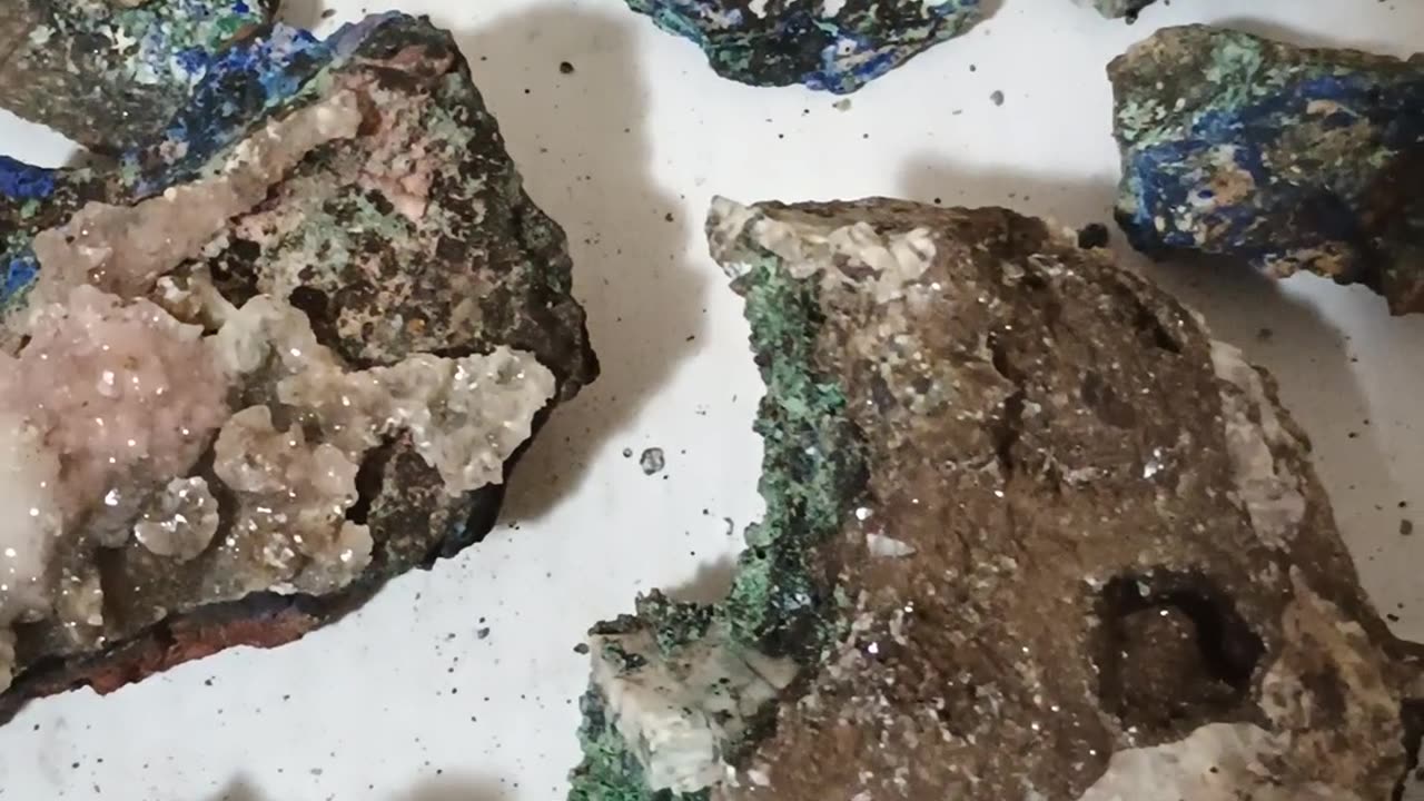 Malachite with Azurite