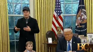 Musk defends DOGE alongside Trump in striking Oval Office moment