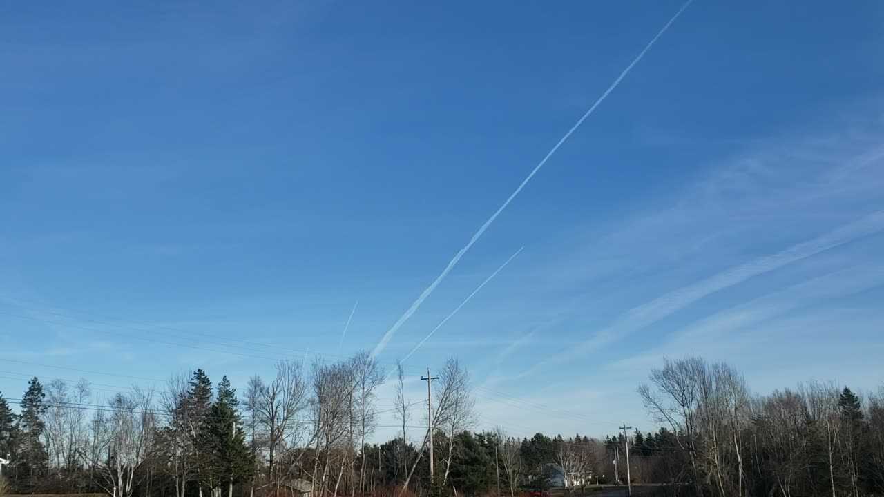 Pictou County, NS - sprayed like bugs with Aluminum, Barium & Strontium