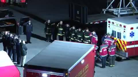 jet/ blackhawk collision. flag draped remains