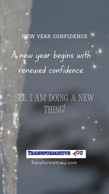Are You Going Into the New Year with New Thoughts About Yourself?