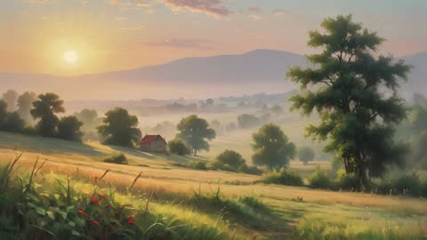 Piano Music in Combination with Nature-Calm Piano- Summer Morning Yoga