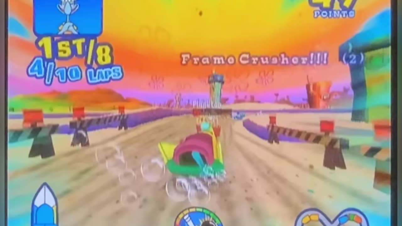 SpongeBob’s Boating Bash Wii Gameplay (potential epilepsy warning)