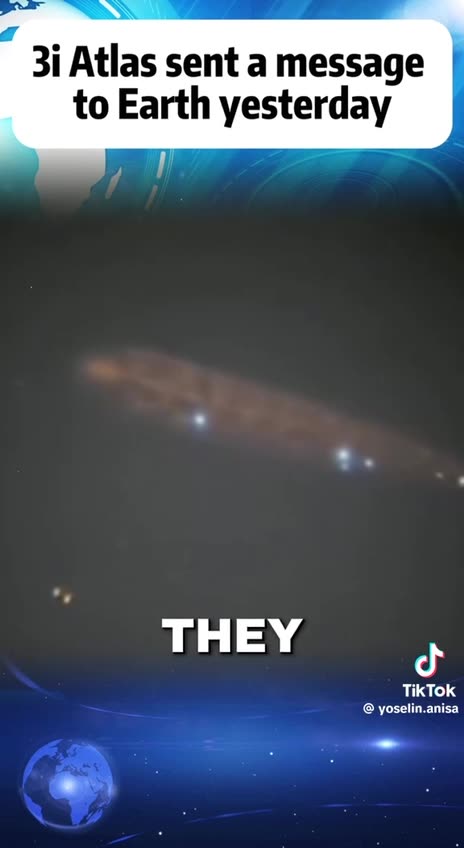3I Atlas sent a message to Earth yesterday!!
