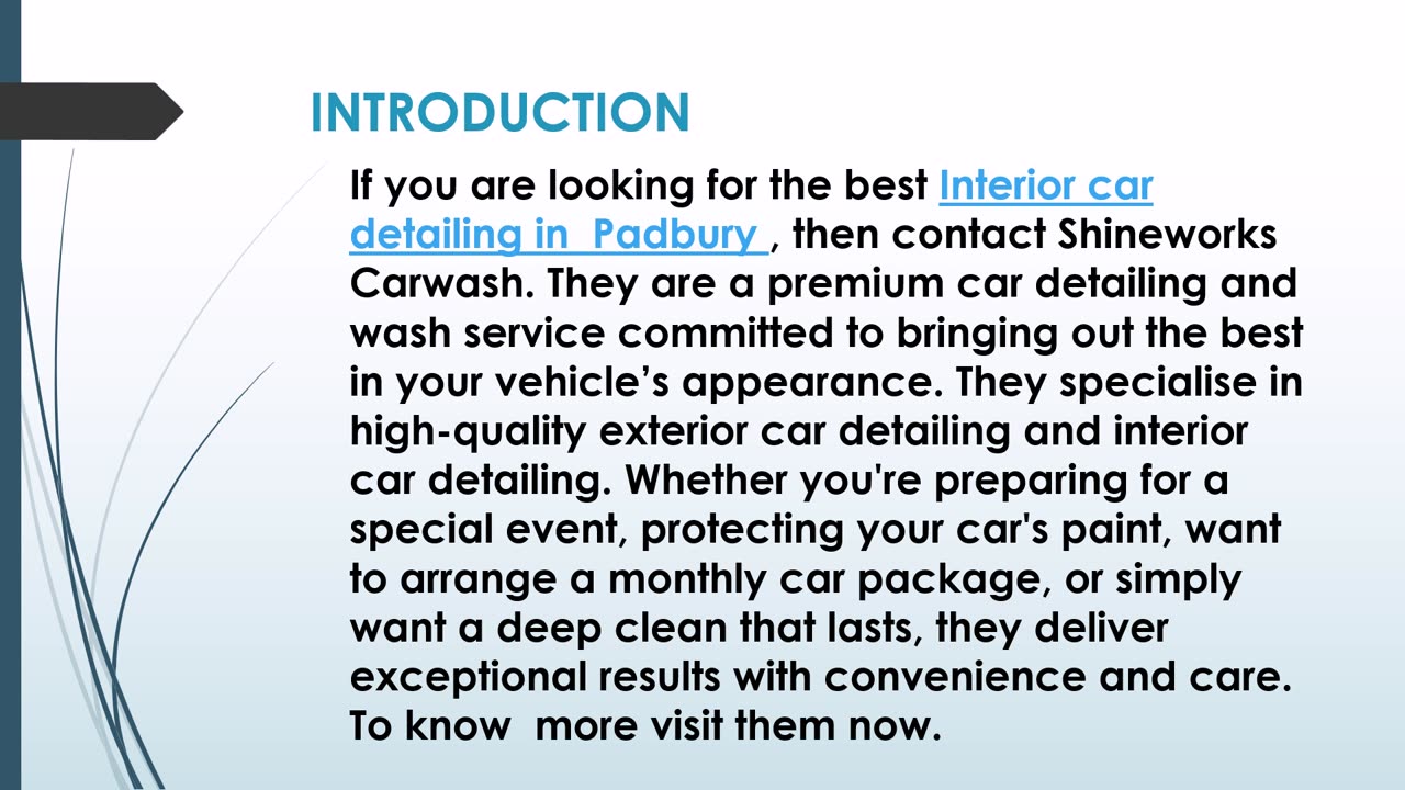 The best Exterior car detailing in Padbury.