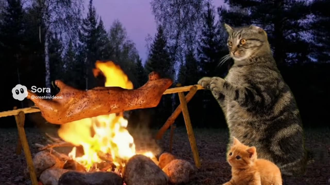 chef cats cooking dogs