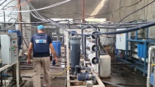 UNICEF rebuilds Gaza water plant relocated during war