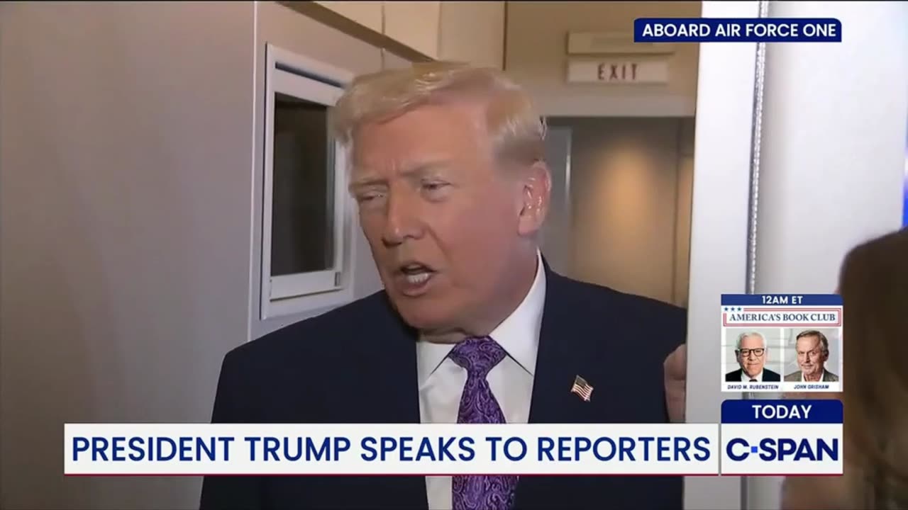 When Piggies Fly OR Trump Speaks to Reporters