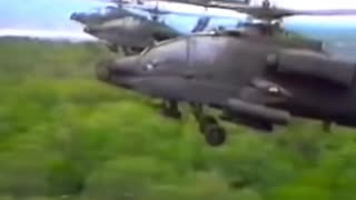 Vintage Apache Gunship Footage