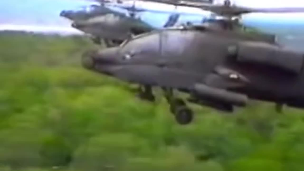 Vintage Apache Gunship Footage