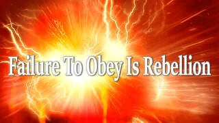 Failure To Obey Is Rebellion - John 3:16 C.M. Sunday Morning Service LIVE Stream 10/5/2025