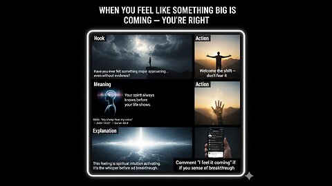 “WHEN YOU FEEL LIKE SOMETHING BIG IS COMING — YOU’RE RIGHT”