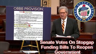 Senate Votes On Stopgap Funding Bills To Reopen Government - October 3, 2025