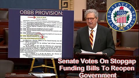 Senate Votes On Stopgap Funding Bills To Reopen Government - October 3, 2025