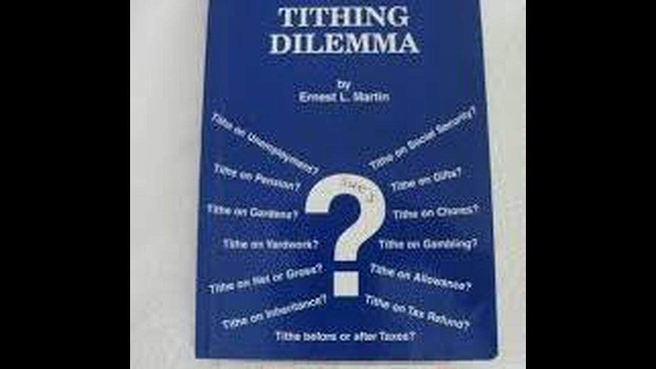 Book Review: The Tithing Dilemma, By Ernest L. Martin