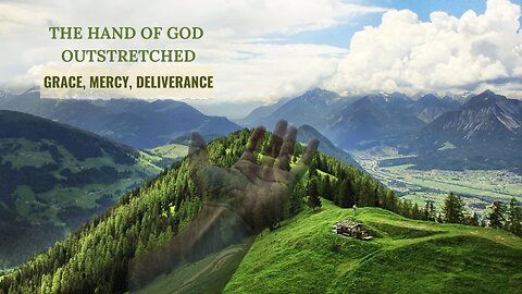 The Hand of Jesus Held Out