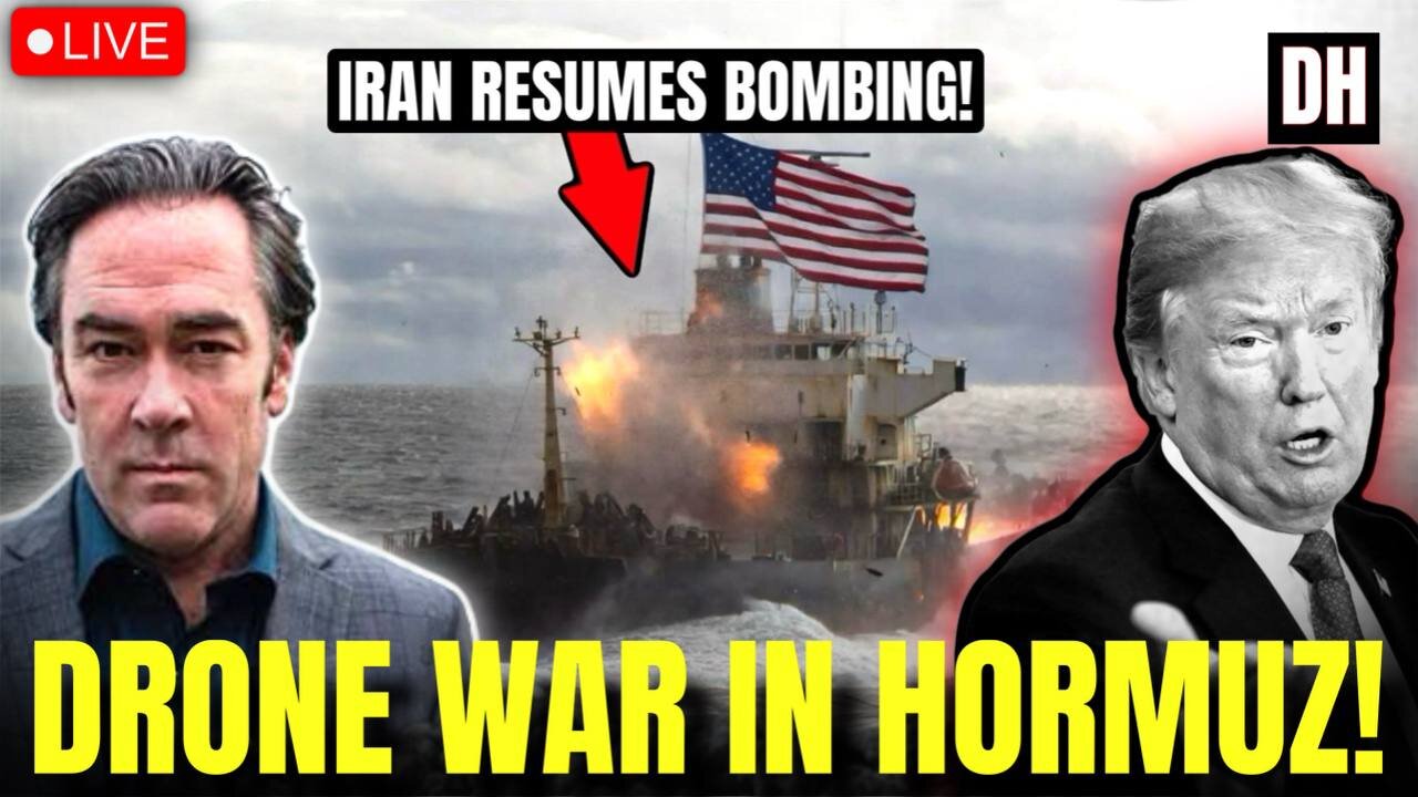 Iran's Drones STRIKE Cargo Ship in Hormuz, Trump in DENIAL | Patrick Henningsen