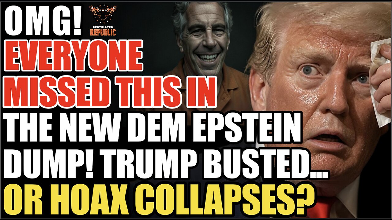 OMG! EVERYONE Missed This In The NEW Dem Epstein Dump! Trump Busted..Or Hoax Collapses?