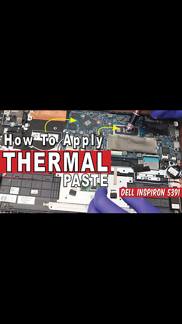 Fix Overheating | Dell Inspiron 5391 Thermal Paste Replacement Guide #shorts #tech #laptoprepair