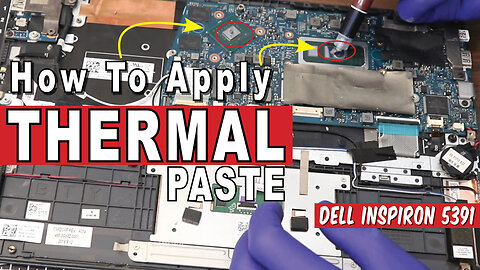 Fix Overheating | Dell Inspiron 5391 Thermal Paste Replacement Guide #shorts #tech #laptoprepair