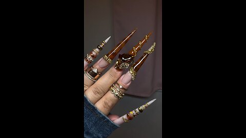 Very Long Nails with Different Caps Art | Unique Nail Design 💅🧢✨
