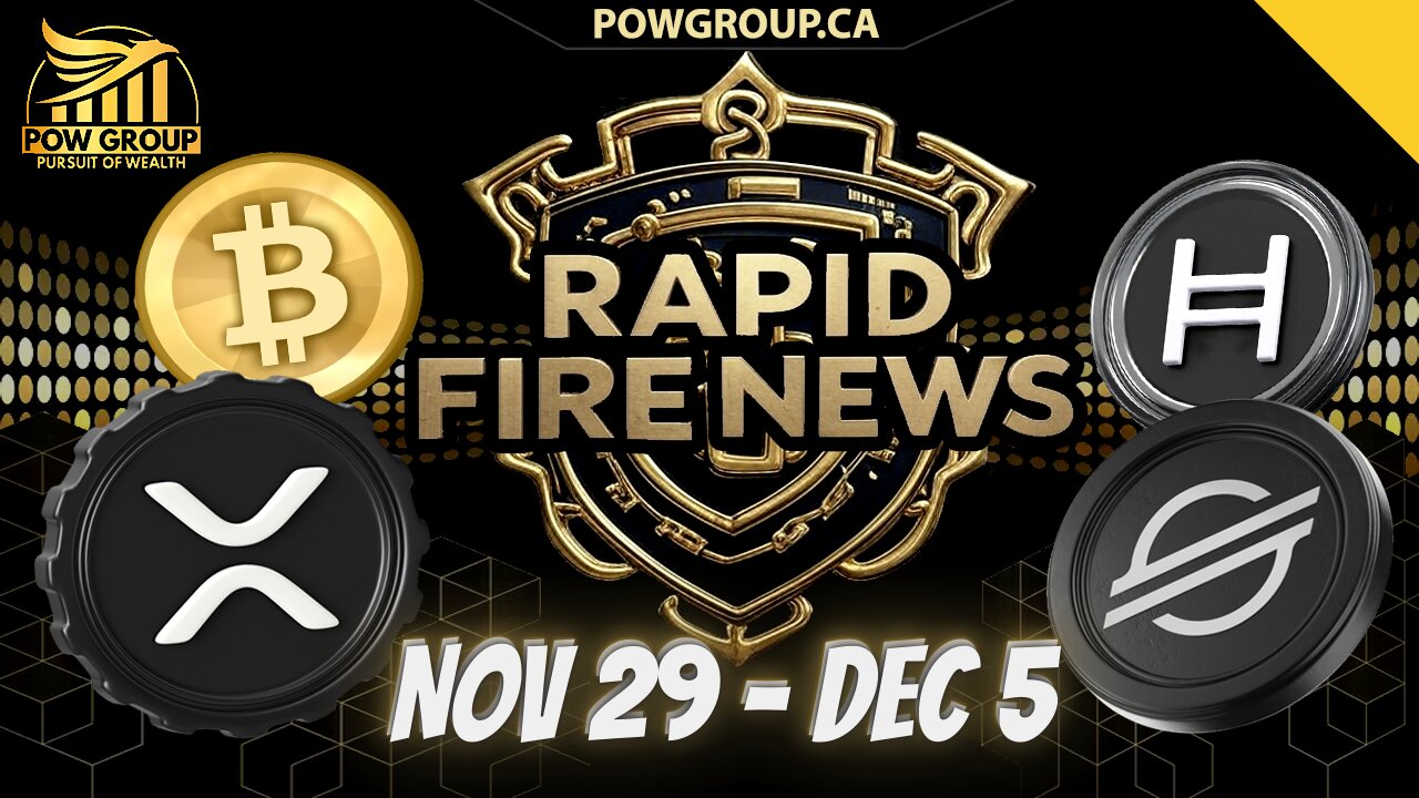 Crypto News Weekly Recap & Rapid Fire Updates (November 29 - December 5, 2025)
