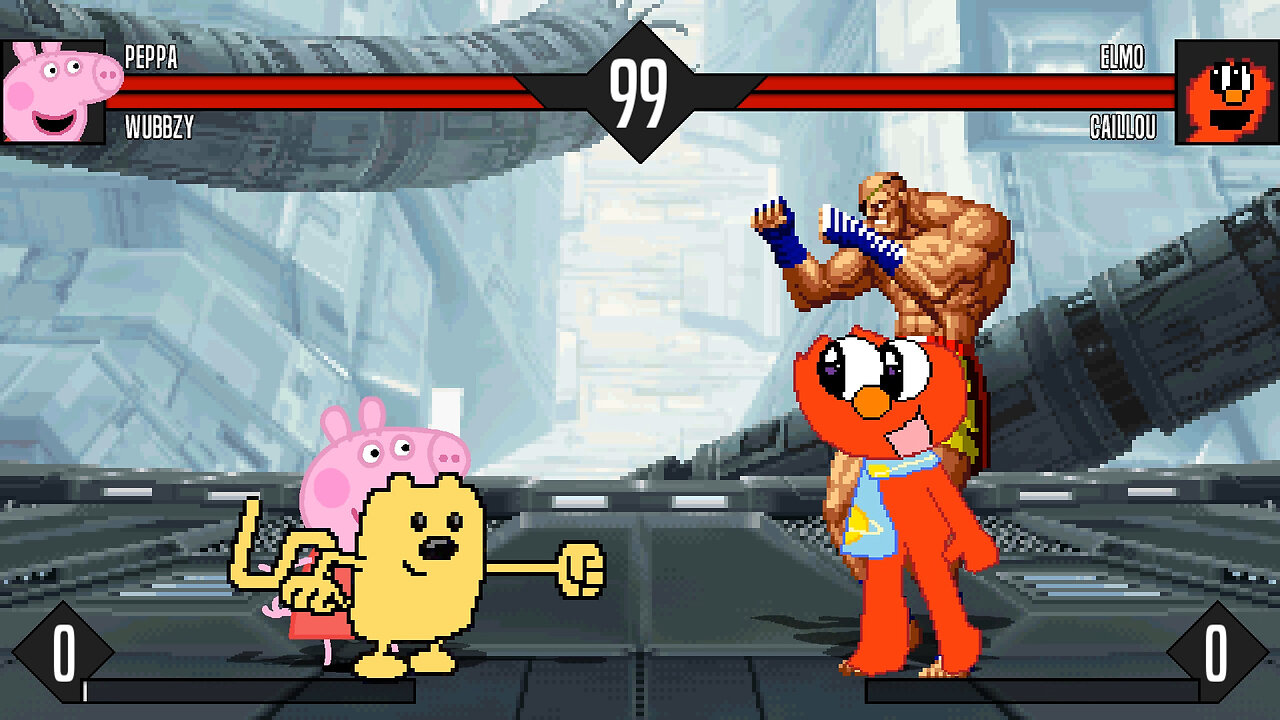 MUGEN - Peppa & Wubbzy vs. Elmo & Caillou - Download