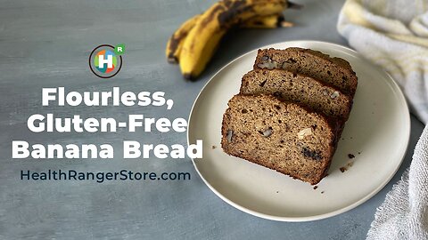 Flourless, Gluten-Free Banana Bread