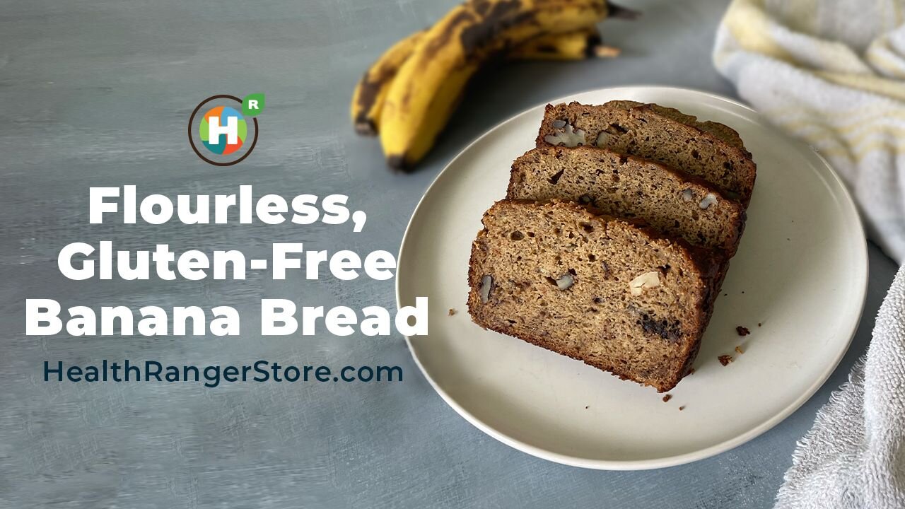 Flourless, Gluten-Free Banana Bread