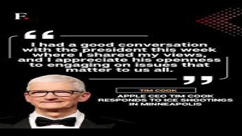 Apple CEO Faces Firestorm Over Response to ICE Killing