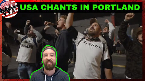 PATRIOTS Chant USA Outside ICE Facility in Portland | One Gets ARRESTED
