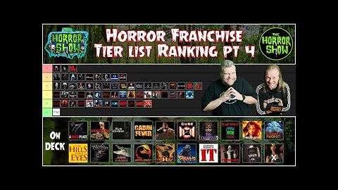 Horror Franchise Tier List Ranking - Part 4 - The Horror Show