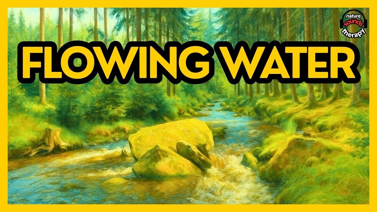 MOUNTAIN FOREST STREAM Flowing Water Ambience for Sleep & Focus