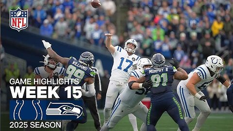 Indianapolis Colts vs Seattle Seahawks week 15 game highlights