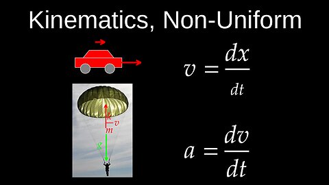 Kinematics, Non-Uniform Motion, Non-Constant Acceleration, 1D Motion - Physics (Mechanics)