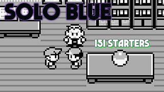 Pokemon Solo Blue - GB ROM Hack, 151 starters in-game for real, only one pokemon for entire journey