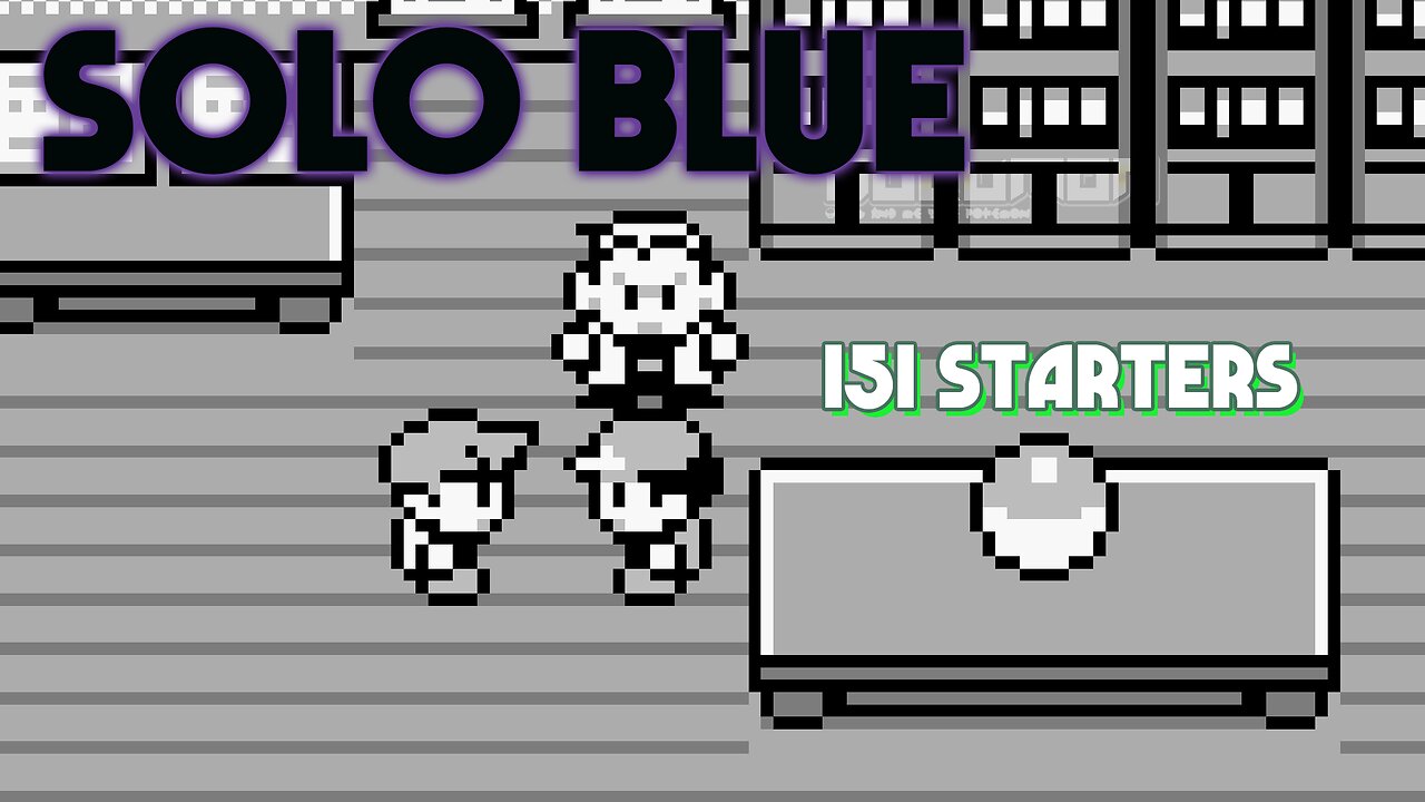 Pokemon Solo Blue - GB ROM Hack, 151 starters in-game for real, only one pokemon for entire journey