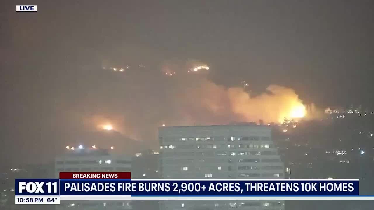 FOX 11 as California Wildfire Rages: ‘If You’re Wondering, “Where’s L.A. Mayor Karen Bass?” She’s Been in Ghana, so She’s Apparently on Her Way Back’